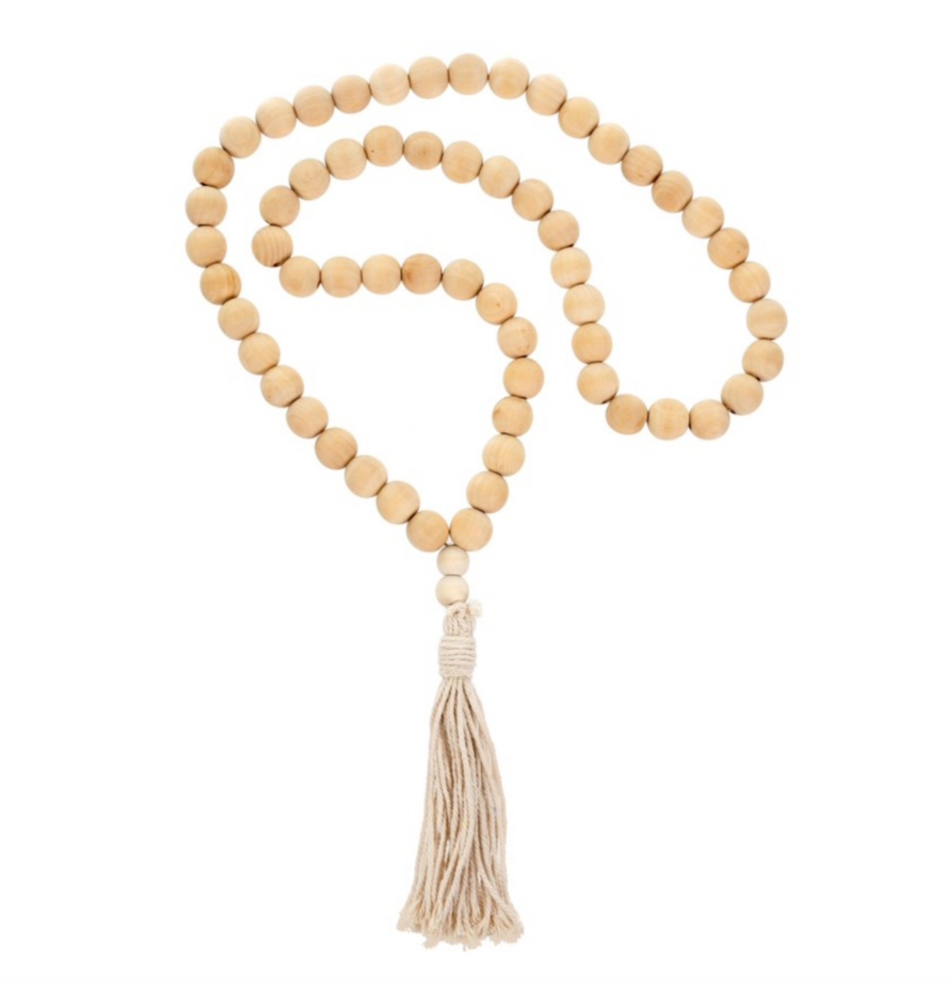 Tassel Prayer Beads - Natural