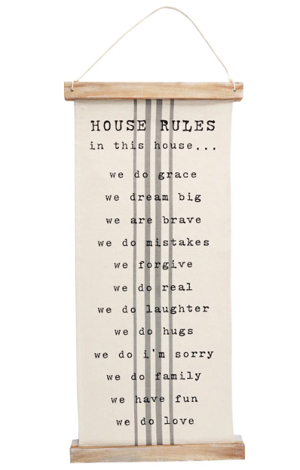 Rules Wall Hanging
