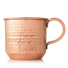 Load image into Gallery viewer, Simmered Cider Copper Mug Candle
