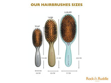 Load image into Gallery viewer, Rock &amp; Ruddle Hair Brush size comparison
