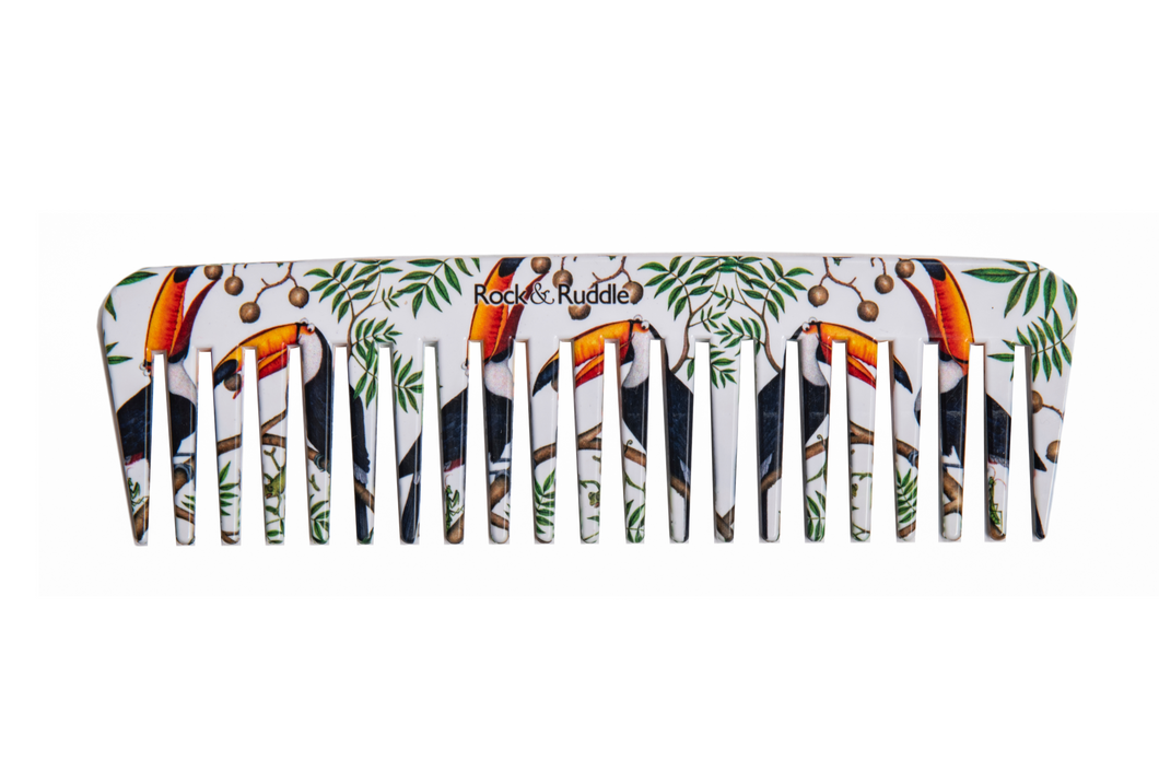 Rock & Ruddle Wide-tooth Comb - Toucans
