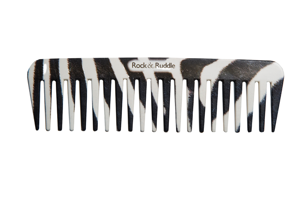 Rock & Ruddle Wide-tooth Comb - Zebra