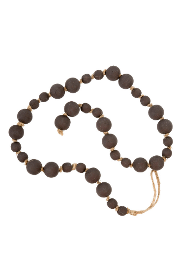 Wooden Prayer Beads -Dark Grey