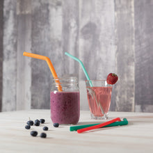 Load image into Gallery viewer, Silicone Smoothie Straw Set
