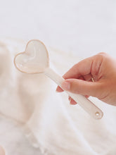 Load image into Gallery viewer, Ceramic Heart Spoon in Cream
