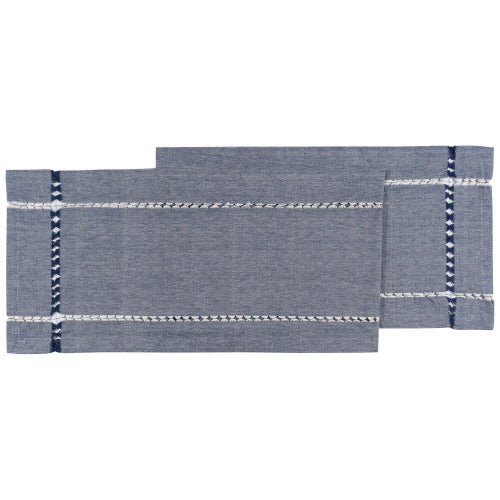 Knotted Blue Table Runner