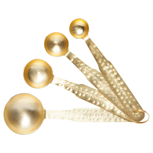 Hammered Gold Measuring Spoons
