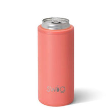 Load image into Gallery viewer, Swig Matte Coral Skinny Can Cooler (12oz)
