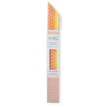 Load image into Gallery viewer, Pink Lemonade + Yellow Reusable Straw Set (TALL)
